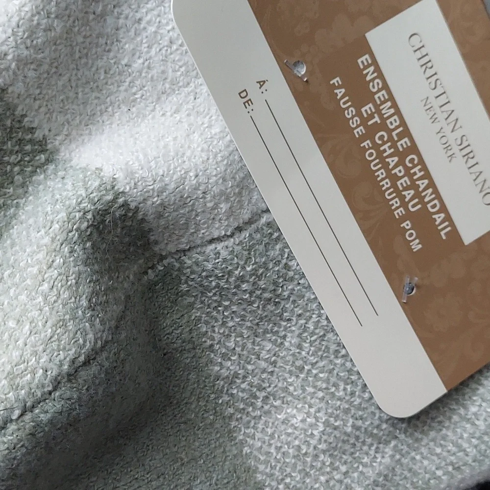 CHRISTIAN SIRIANO NEW YORK Cashmere Fur Plaid Beanie Avacado/Cream O/S BNWT SO